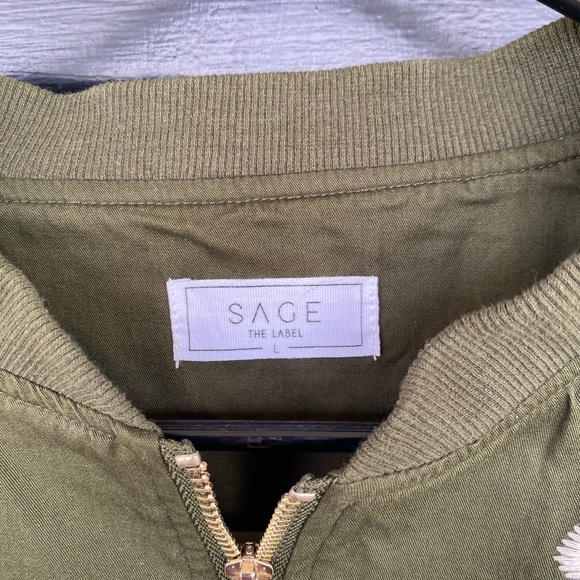 Sage the Label Embroidered Bomber Jacket - Picture 3 of 6